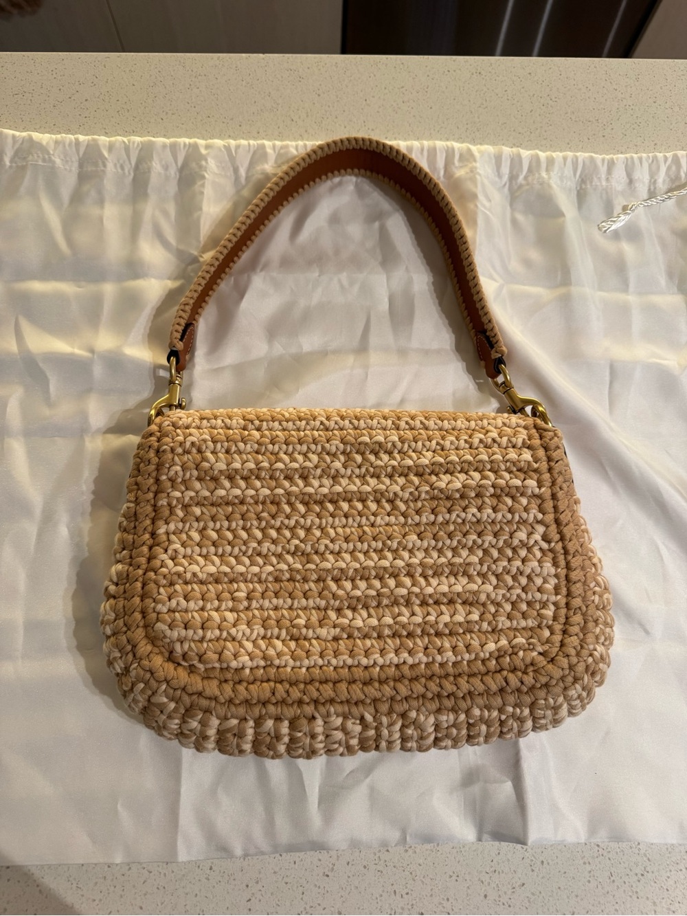 Coach Crochet Soft Tabby in Natural - Picture 3 of 7